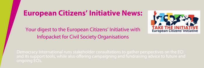 European Citizens' Initiative news: https://citizens-initiative-forum.europa.eu/eci-community/document/european-citizens-initiative-infopacket-civil-society-organisations_en?utm_source=EN+Multipliers+August+2025+%28copy%29&utm_medium=Email