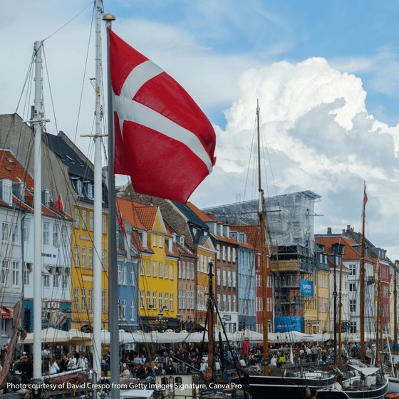 Image with a Danish flag