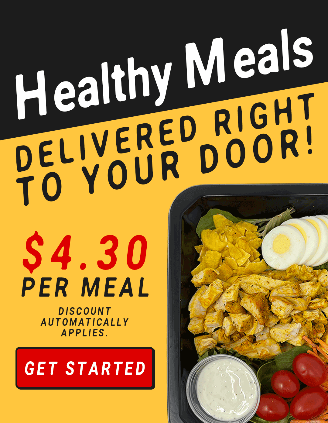 4.30 per meal! Limited time offer Eat Clean