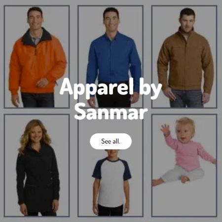 Best selling apparel by SanMar.