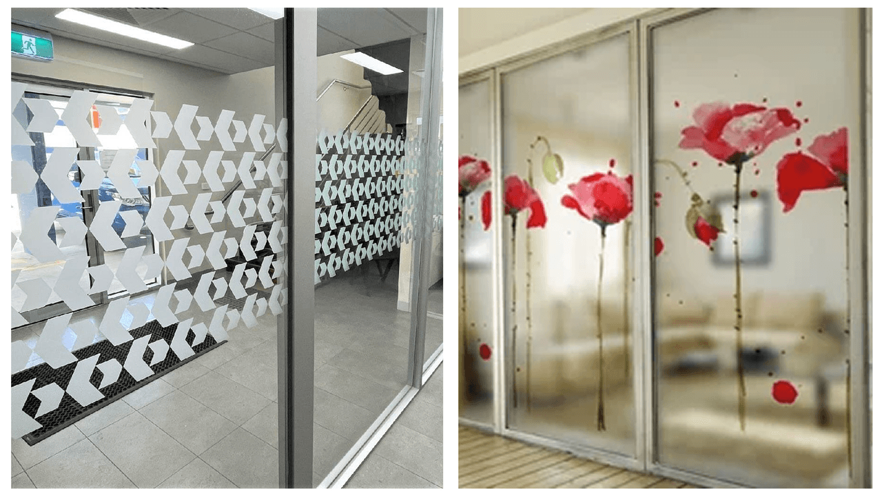 Custom print frosting films