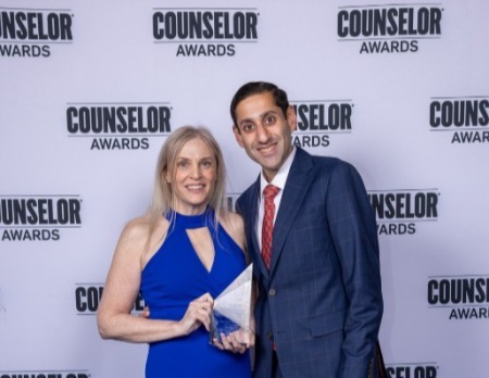Michelle Bottino with the 2026 Bess Cohn Humanitarian of the Year Award