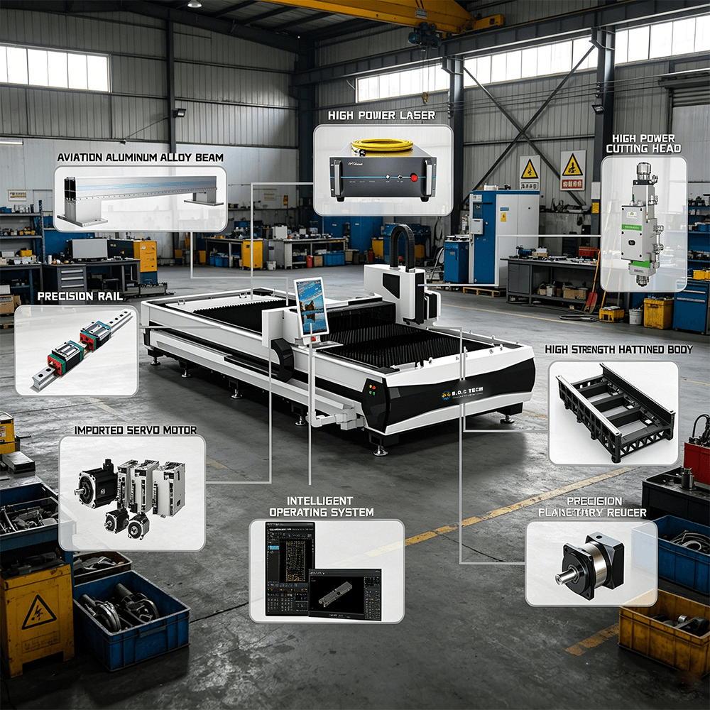 Precision guide rails and accuracy control