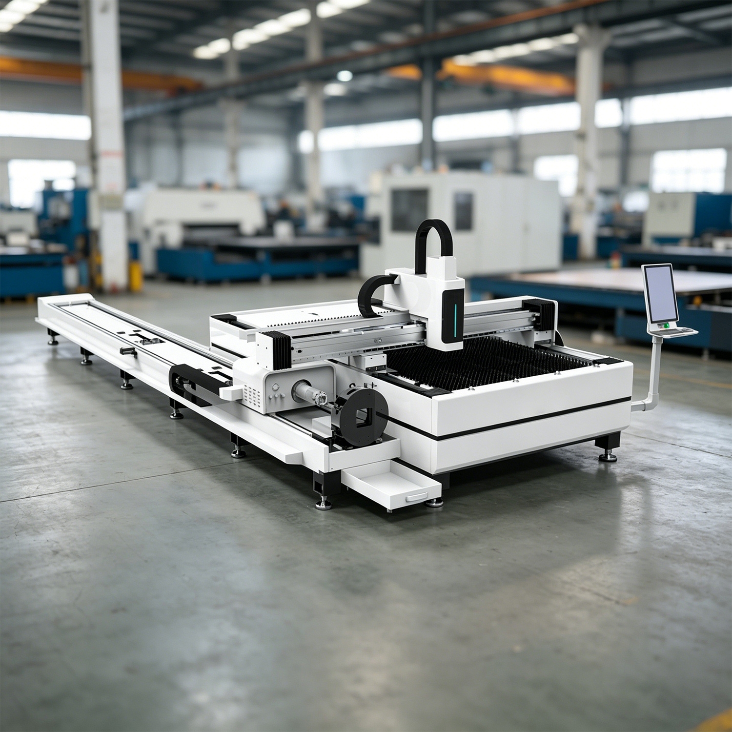 BOCTECH Sheet & Tube Fiber Laser Cutting Machine – All-in-one Dual Purpose