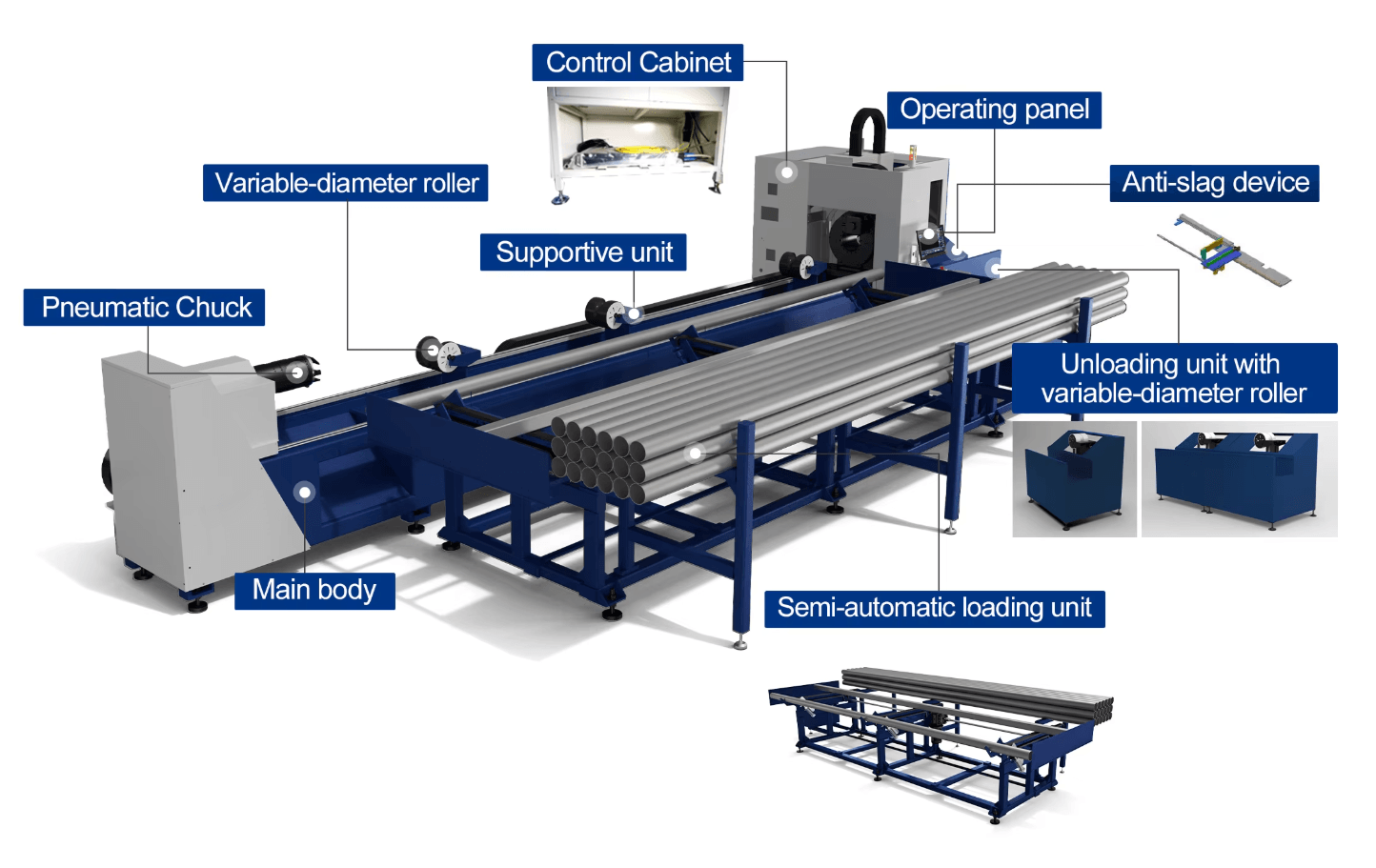 High-precision tube cutting demonstration