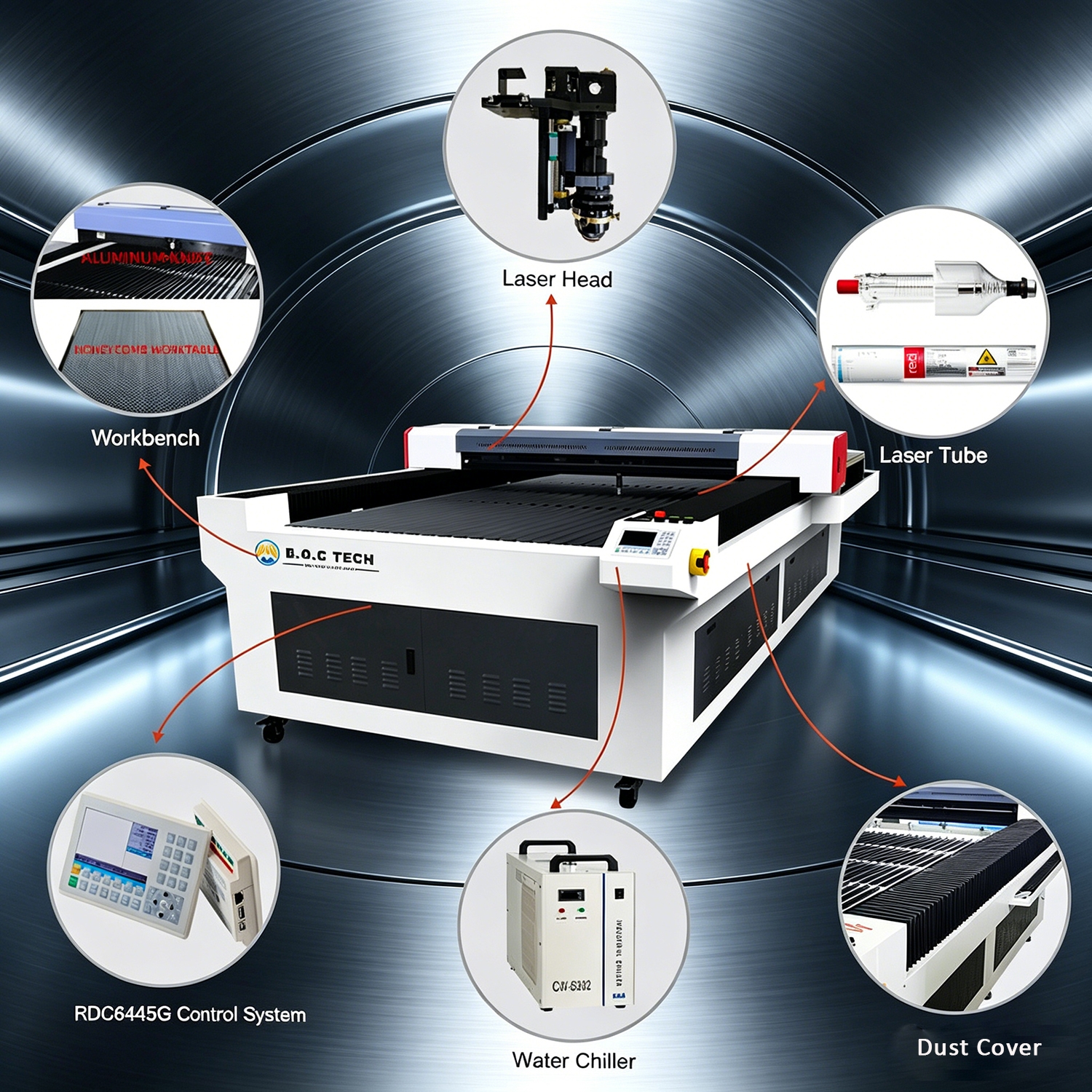 CO2 Laser Cutting Machine - Precision Cutting Demonstration