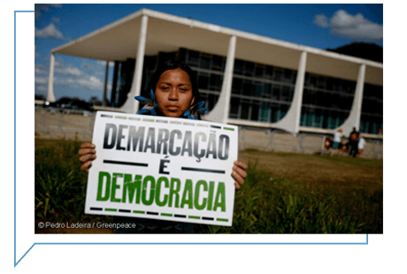 Povos Indígenas de todo país se mobilizam em Brasília para acompanhar o julgamento do Marco Temporal pelo Supremo Tribunal Federal (STF).