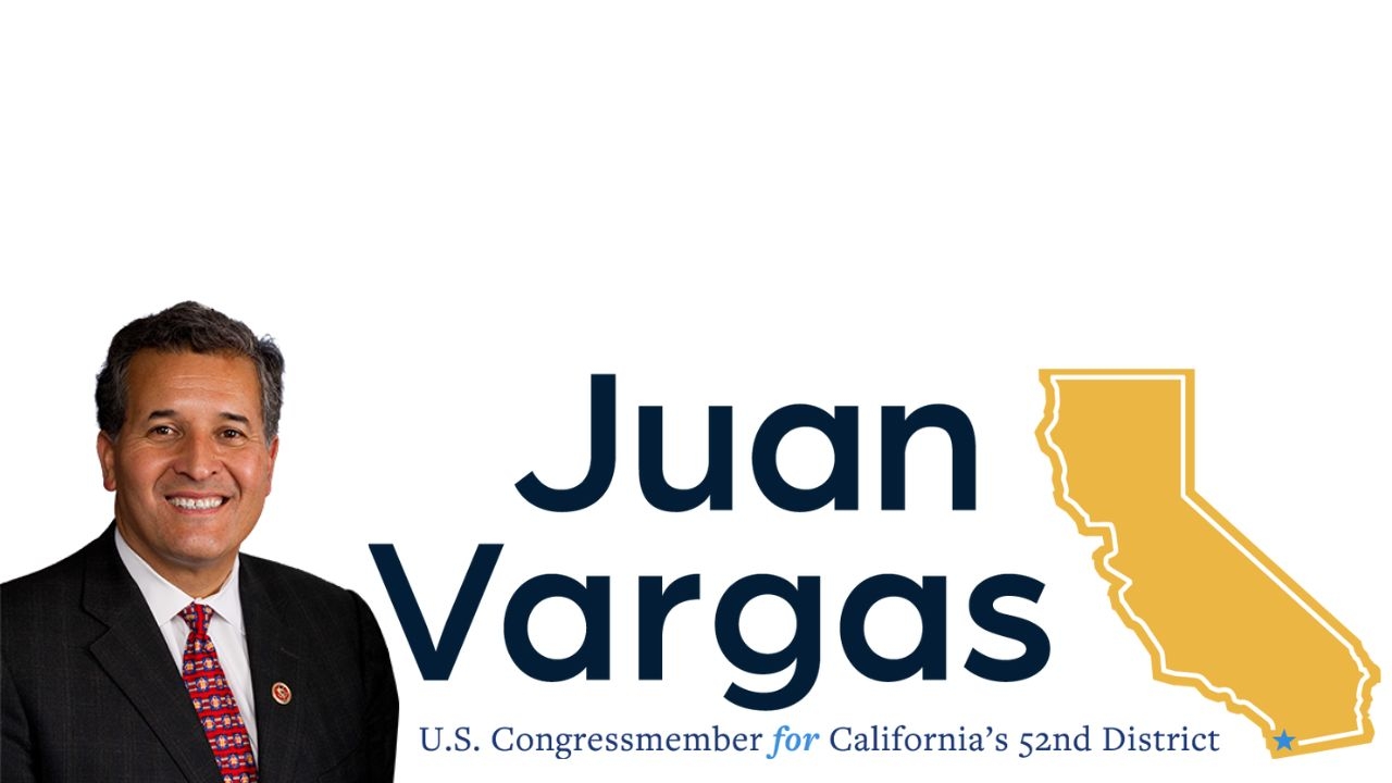 Rep. Juan Vargas banner image
