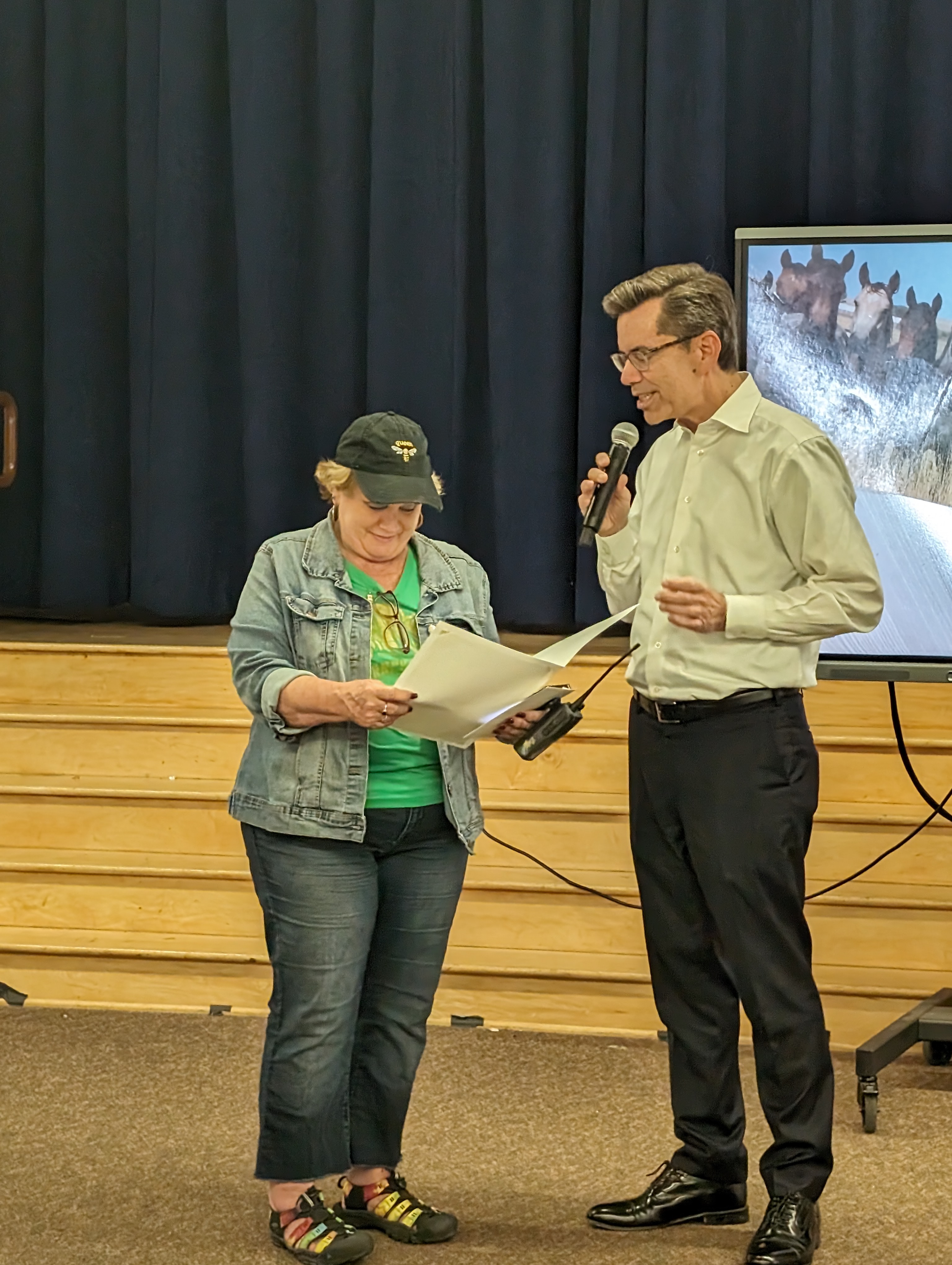 Councilmember Stephen Whitburn with 