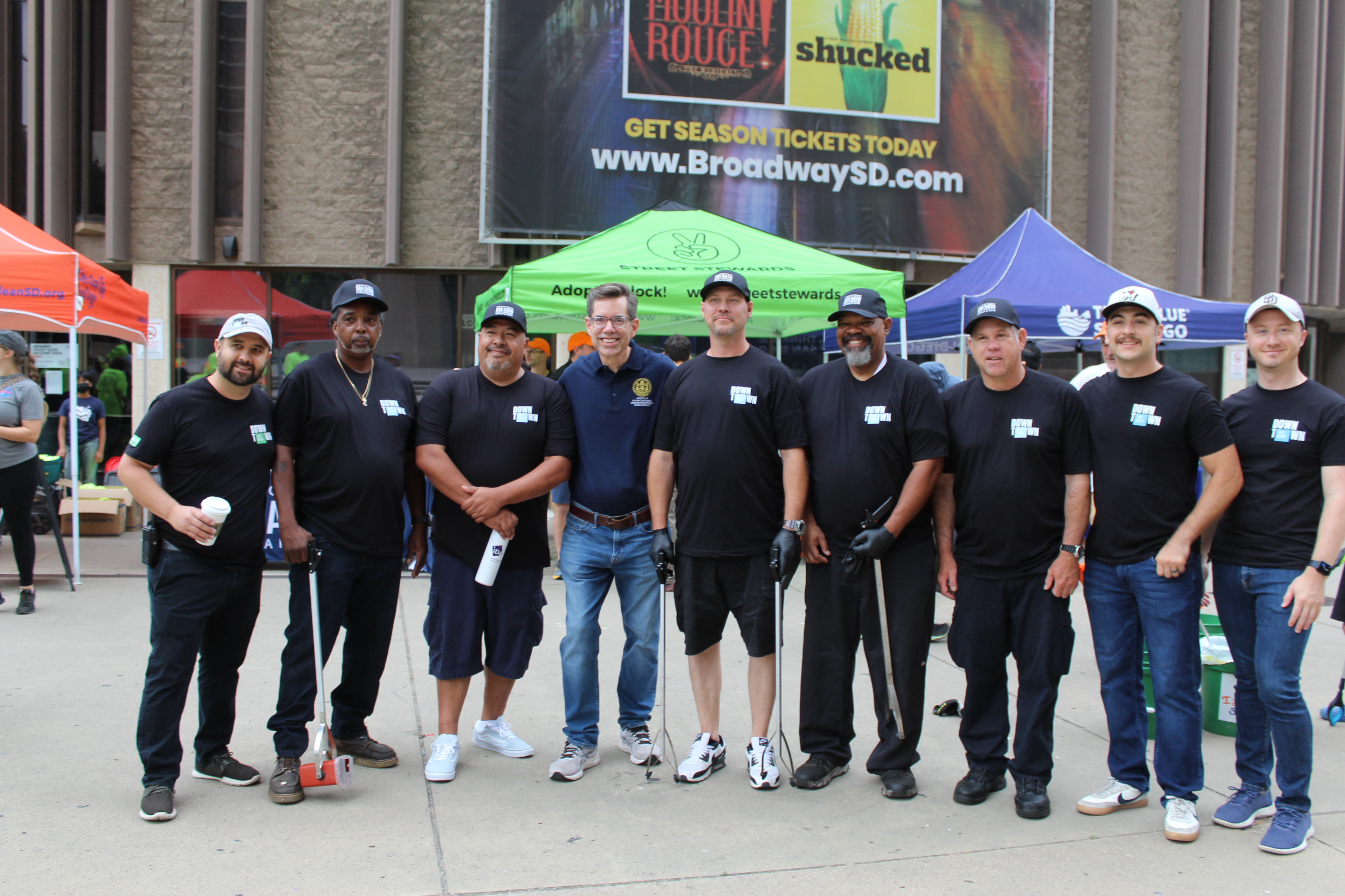 Councilmember Stephen Whitburn at South Park Dayside Walk