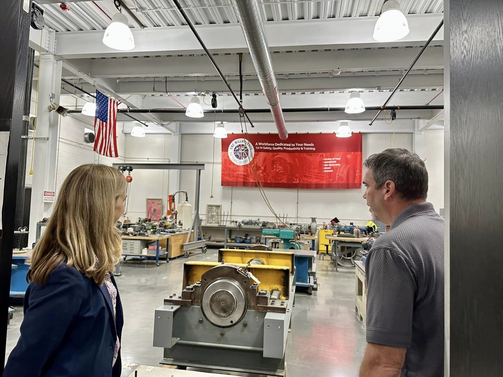 Sherrill visits Carpenters Union training Site