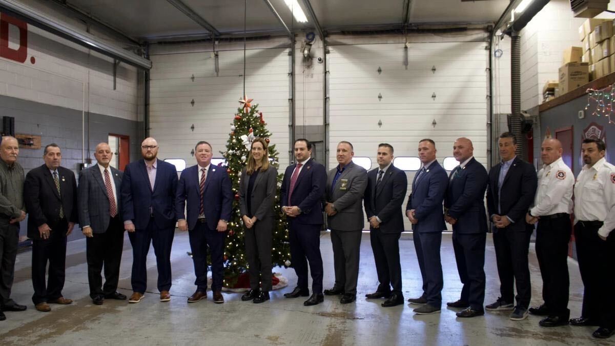 Sherrill joins first responders unions at Belleville Fire Station