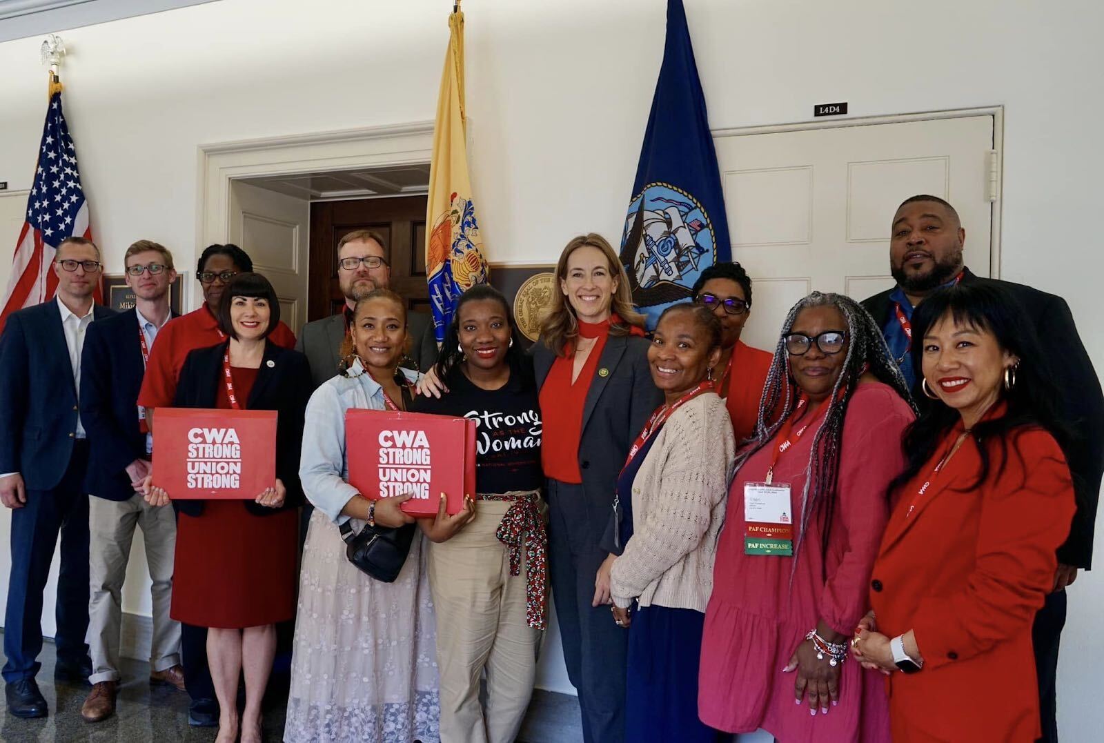 Sherrill welcomes CWA representatives to Washington