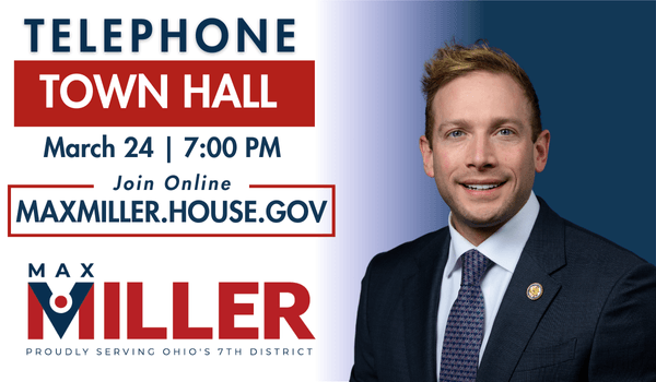Rep. Max Miller newsletter banner image