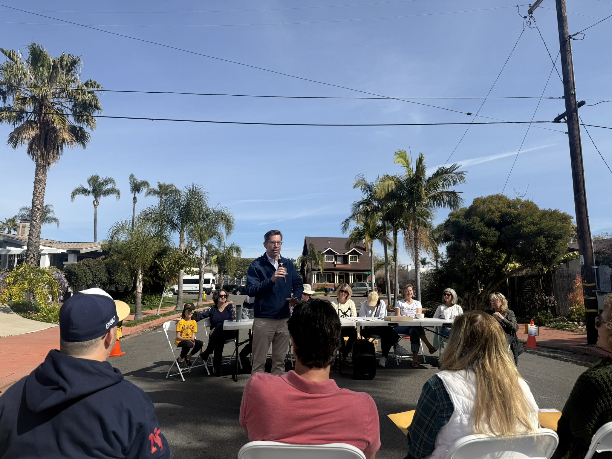 Councilmember Stephen Whitburn at South Park Dayside Walk