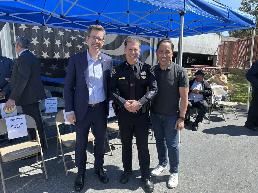 Councilmember Stephen Whitburn at South Park Dayside Walk