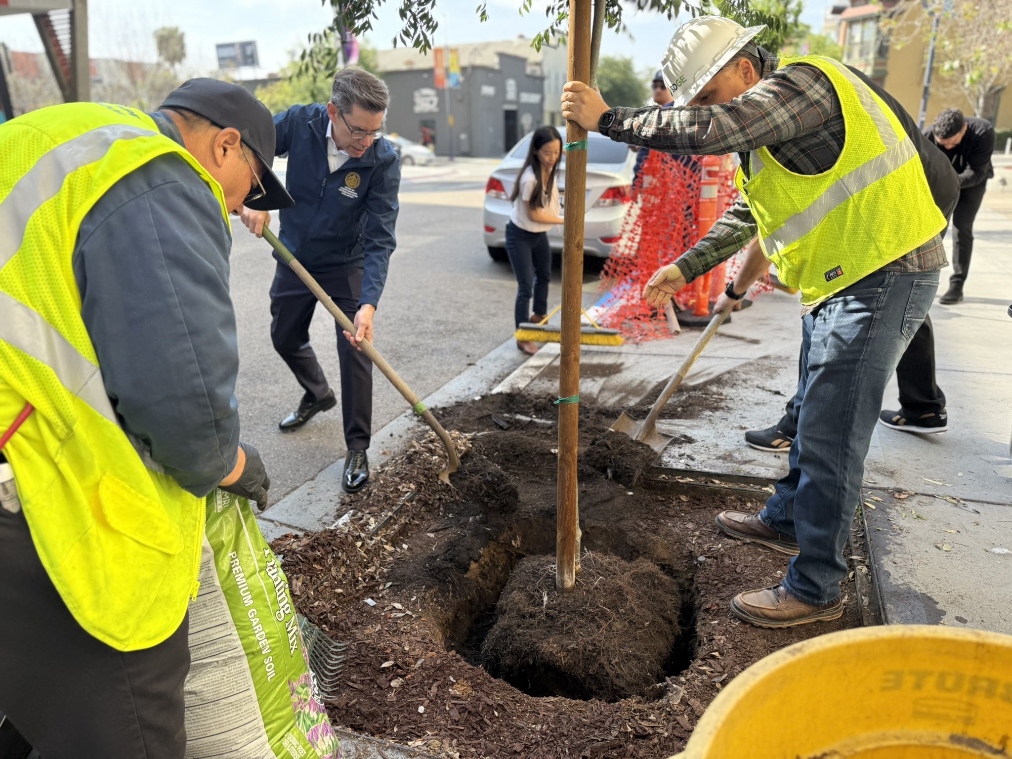 Councilmember Stephen Whitburn at South Park Dayside Walk