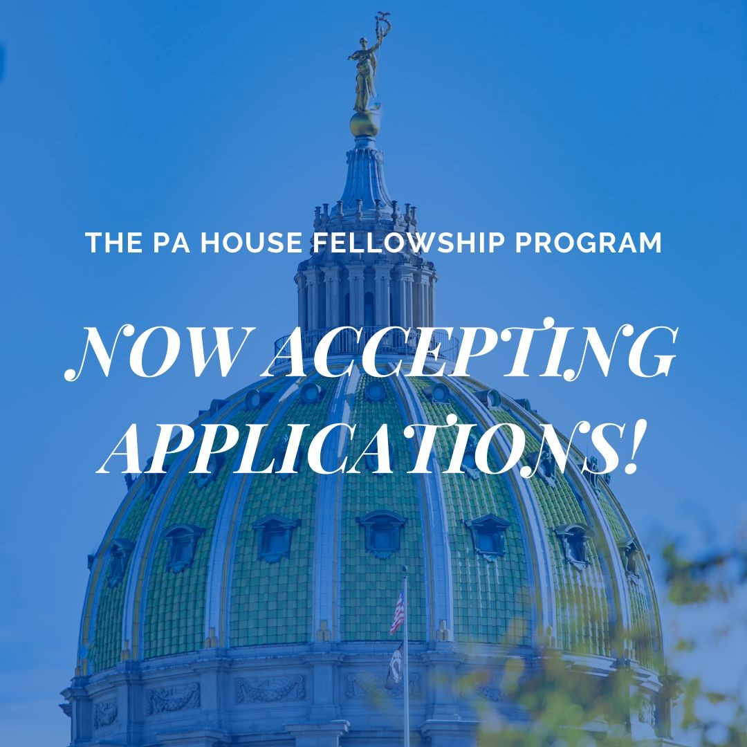 A graphic that says "The PA House Fellowship Program Now Accepting Applications."