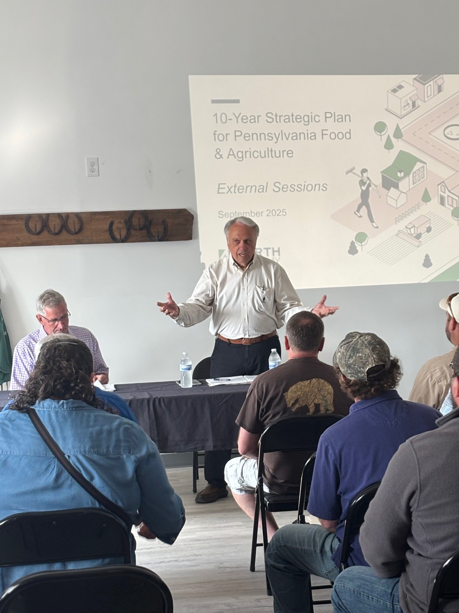 Rep. Pashinski addresses the listening session group.