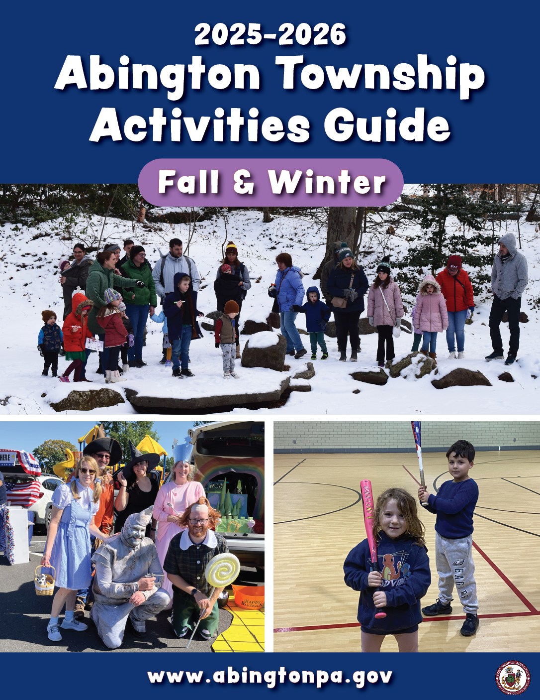 a visual of the Abington Activities guide cover