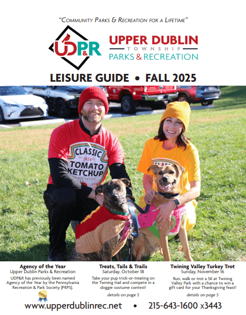a visual of the Upper Dublin Leisure Guide cover