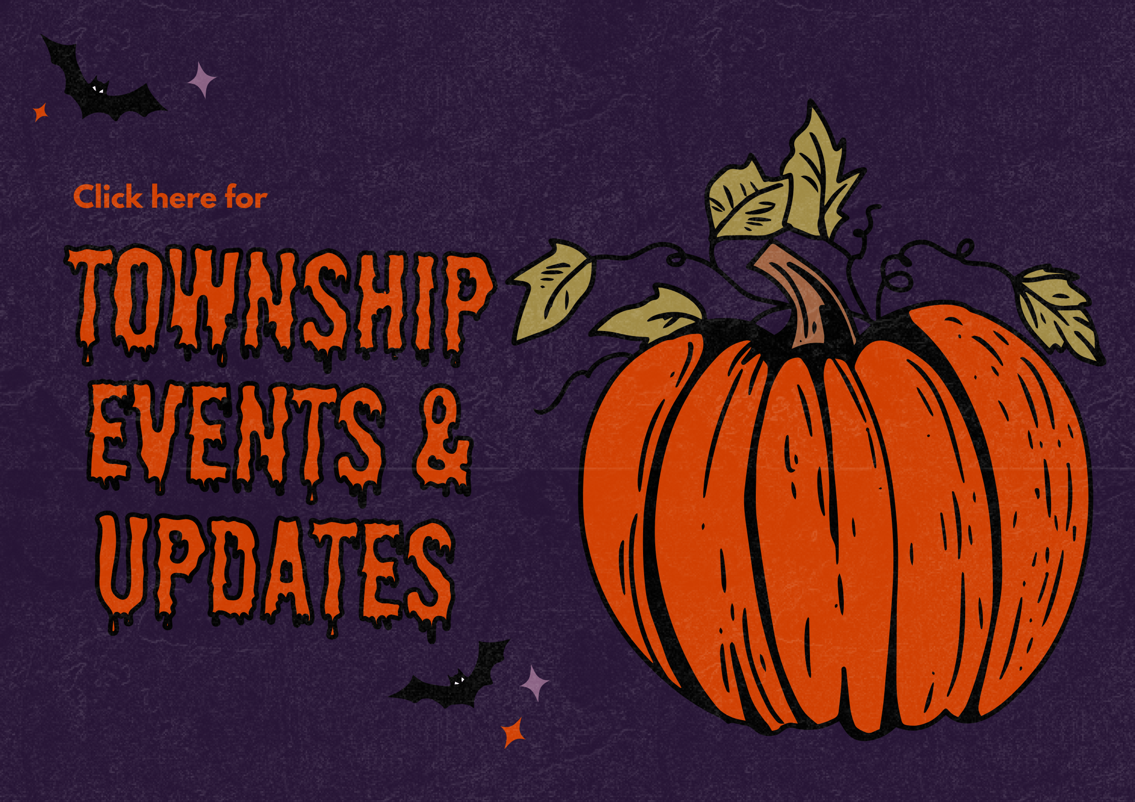 Township Events and Update banner