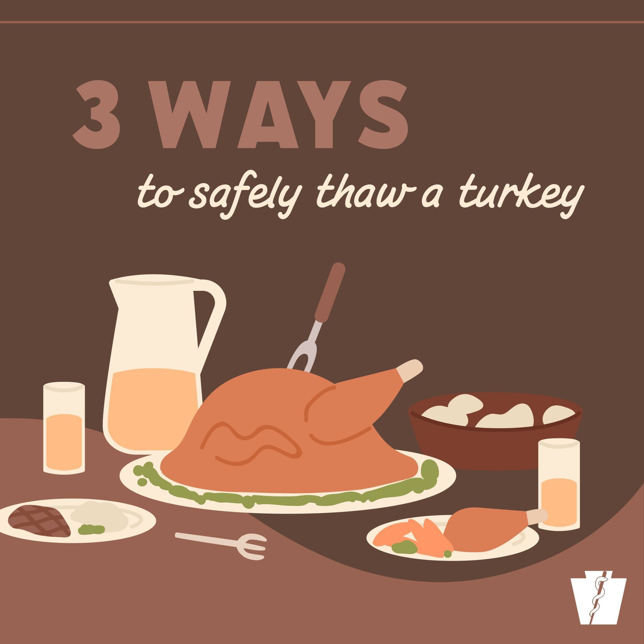 Three Ways to Safely Thaw a Turkey