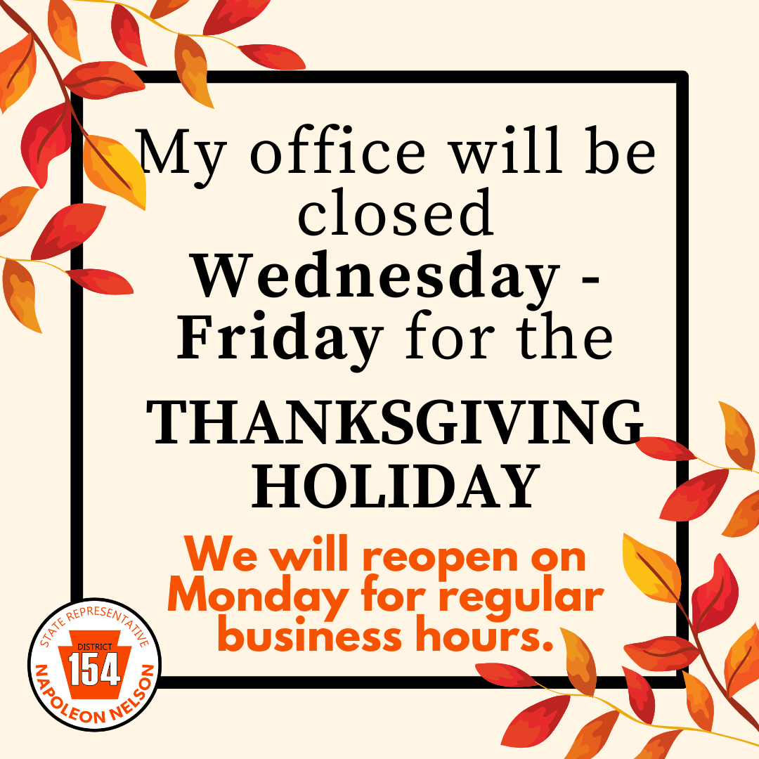Office Closed Wednesday-Friday