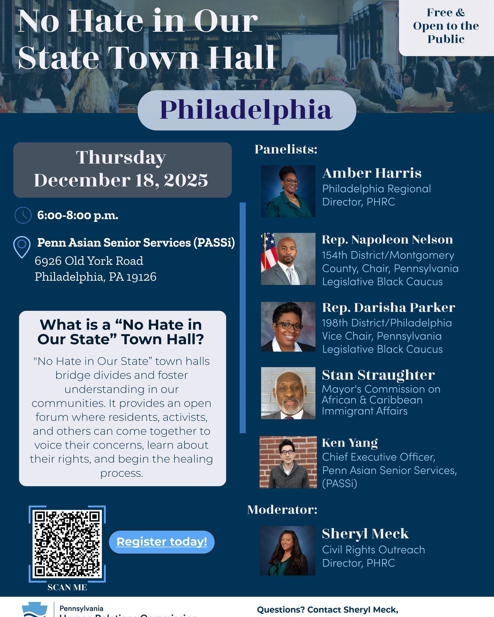 No Hate in Our State Town Hall