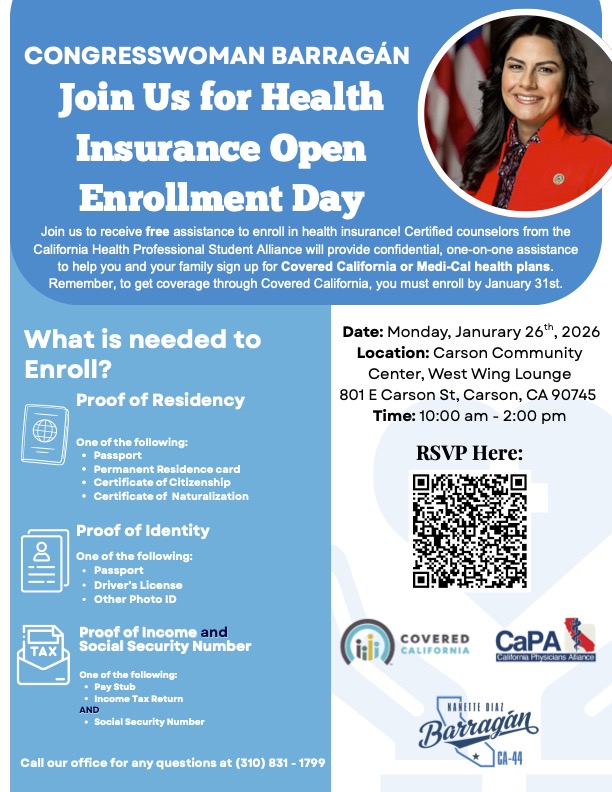 Rep. Nanette Diaz Barragan newsletter banner image