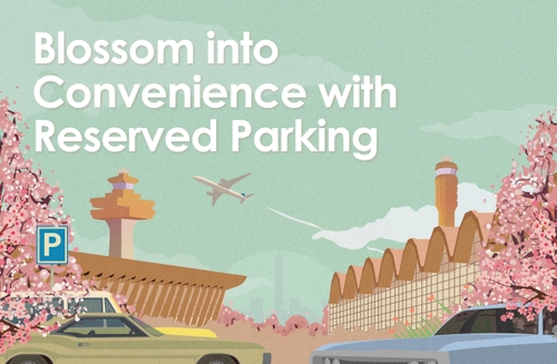 Reserve Parking Graphic with DCA and IAD in the back.