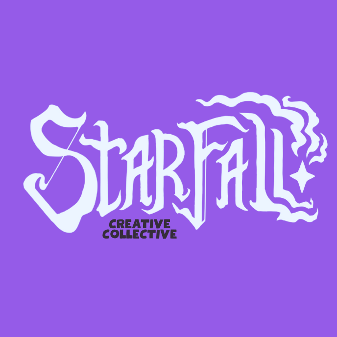 Purple graphic that reads "Starfall Creative Collective"