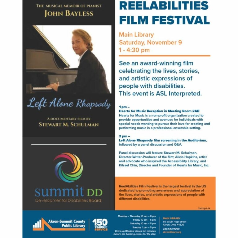 Flyer for ReelAbilities Film Festival