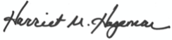 Rep. Harriet Hageman signature image