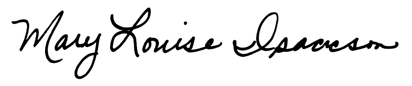 PA Representative Mary Isaacson's signature image