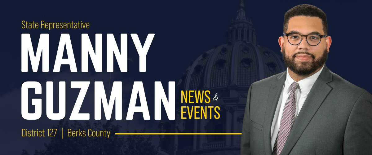 PA Representative Manuel Guzman banner image