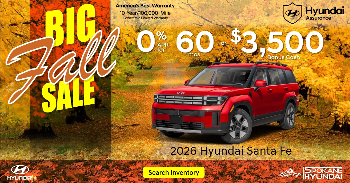 Big Fall Sales Event | Hyundai of Yakima
