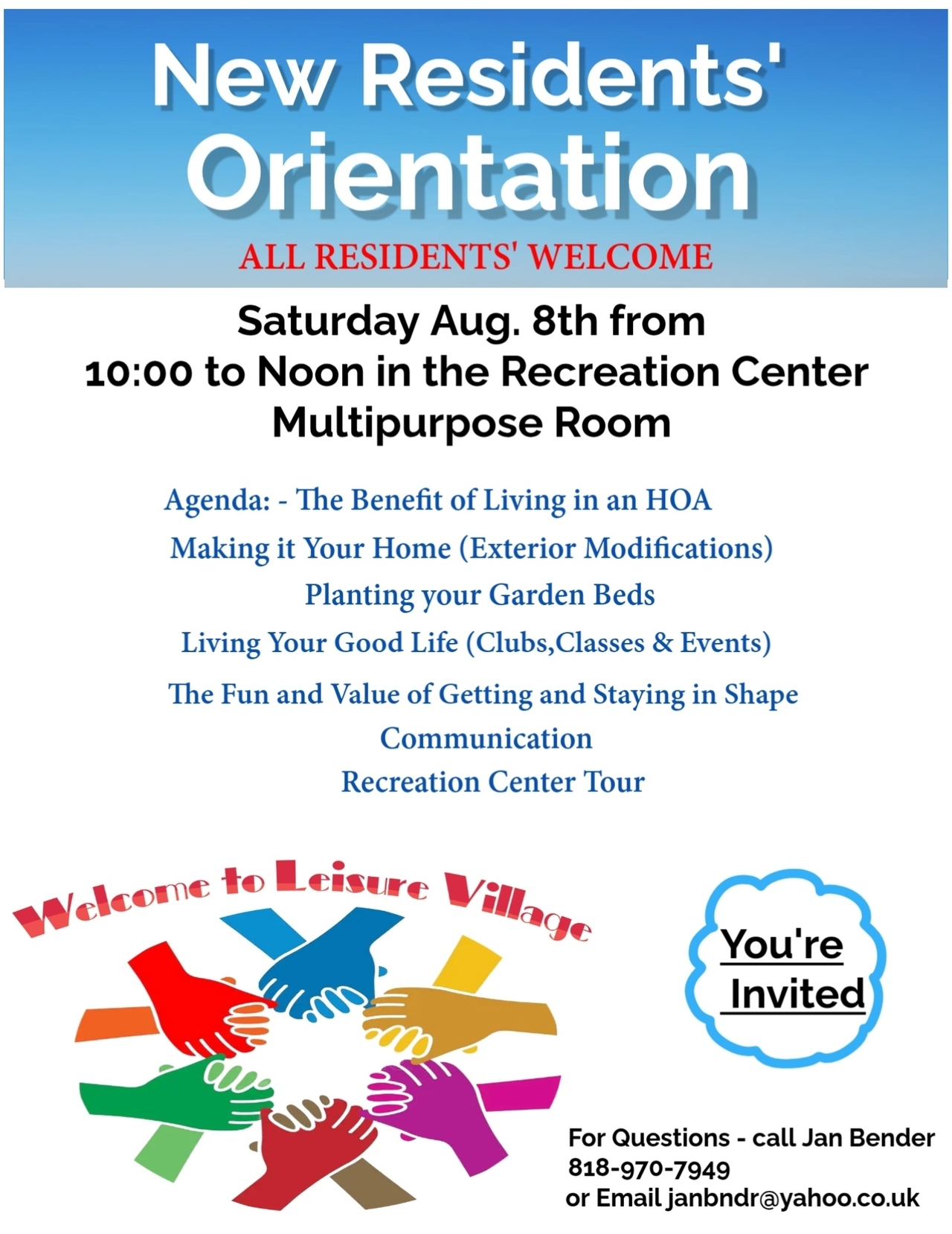 New Residents Orientation