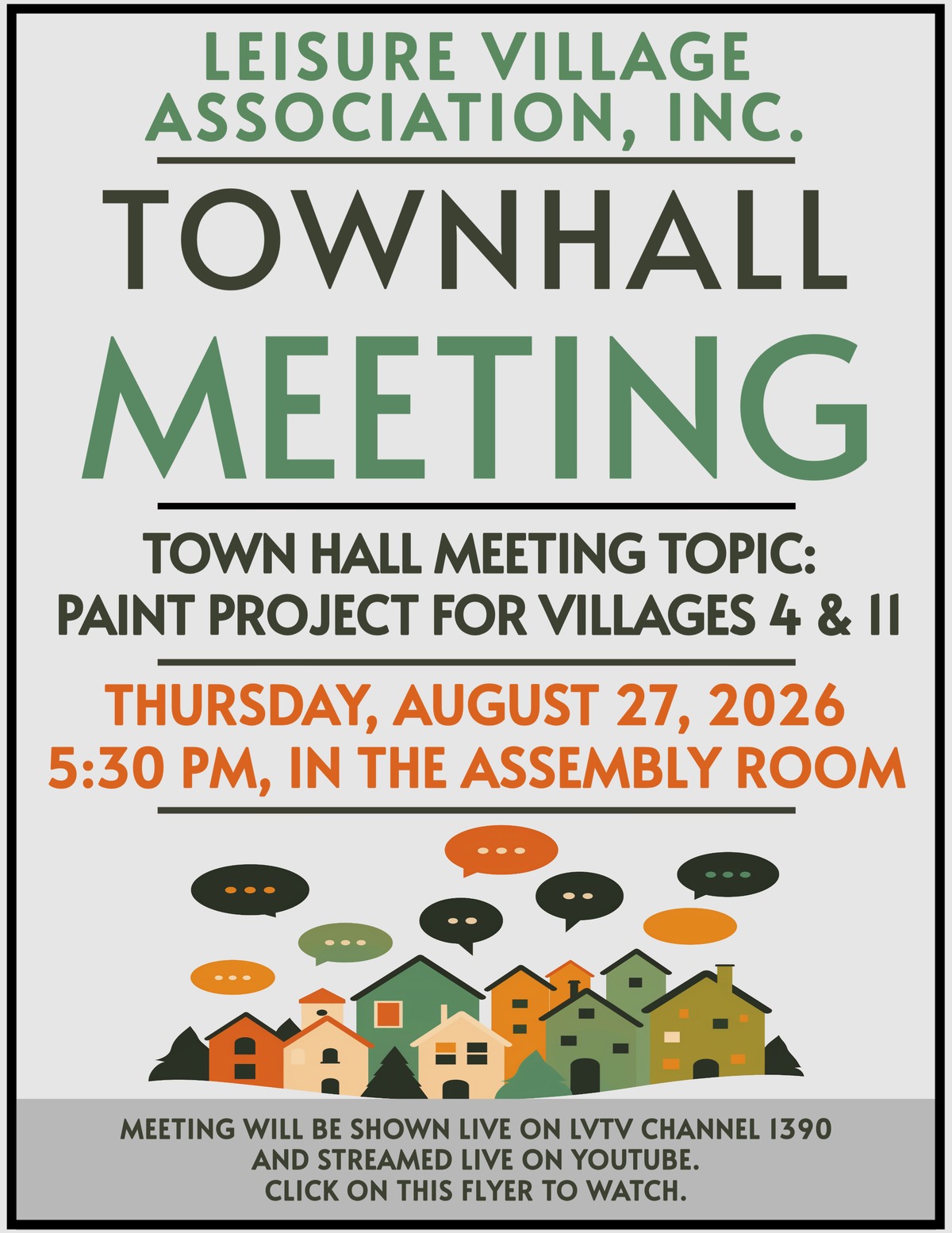 Community Center Weekly Events