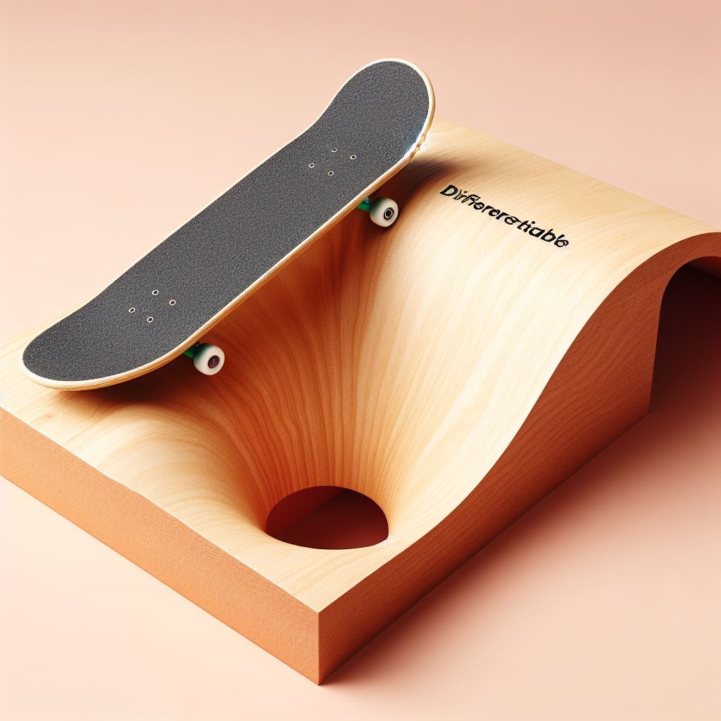 Non-Differentiable Skateboard –&nbsp;Generated by Bing Image Creator
